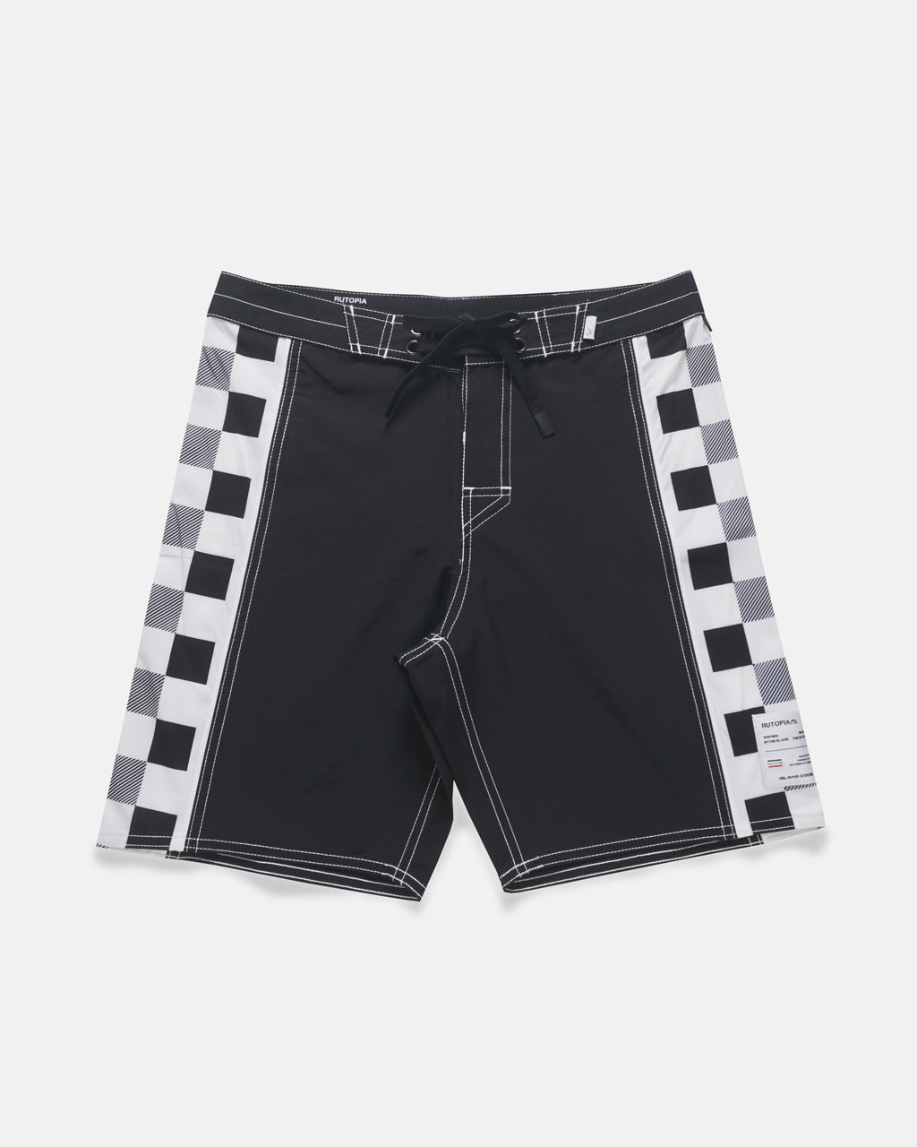 Dark Island Checker Black Boardshort