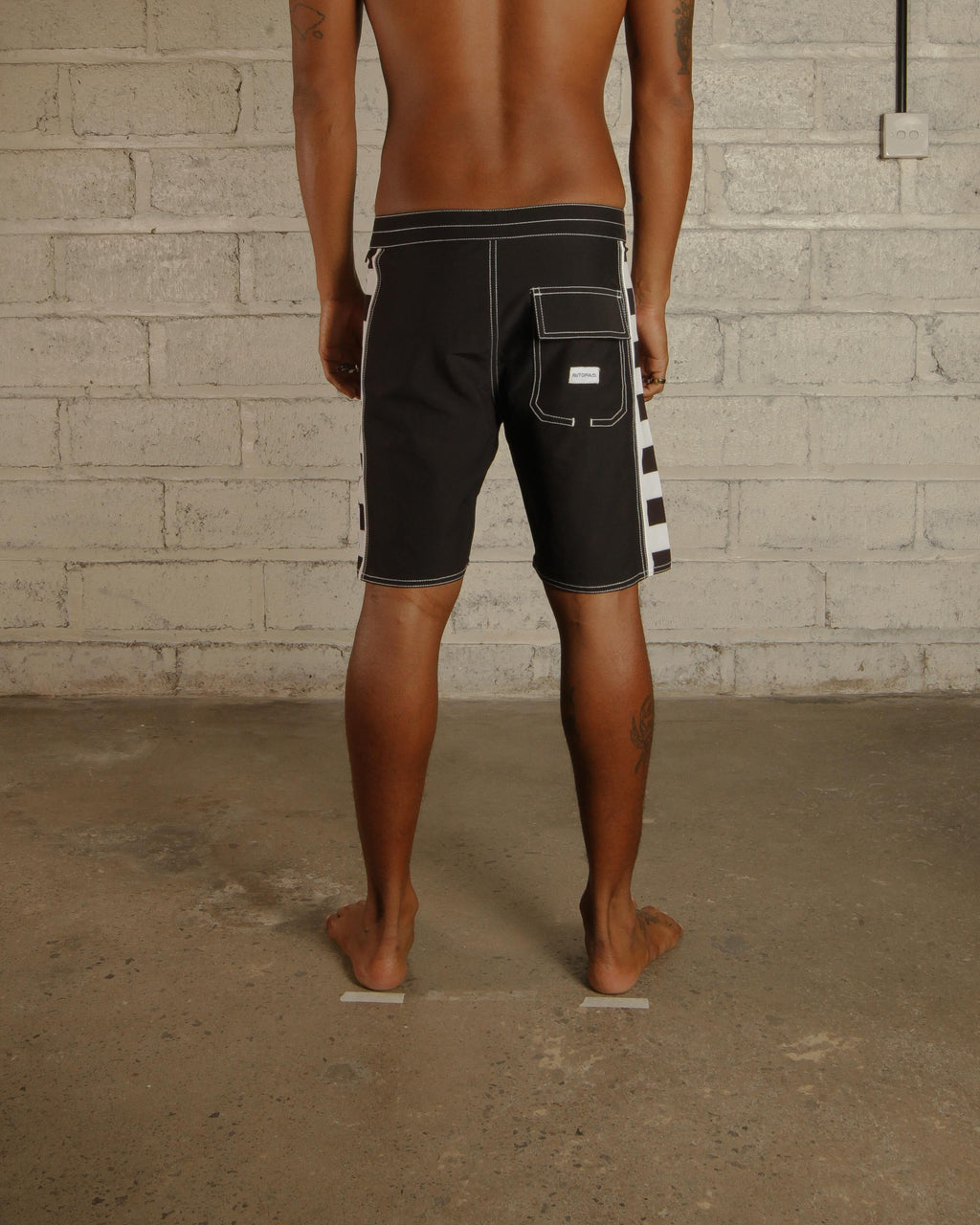 Dark Island Checker Black Boardshort