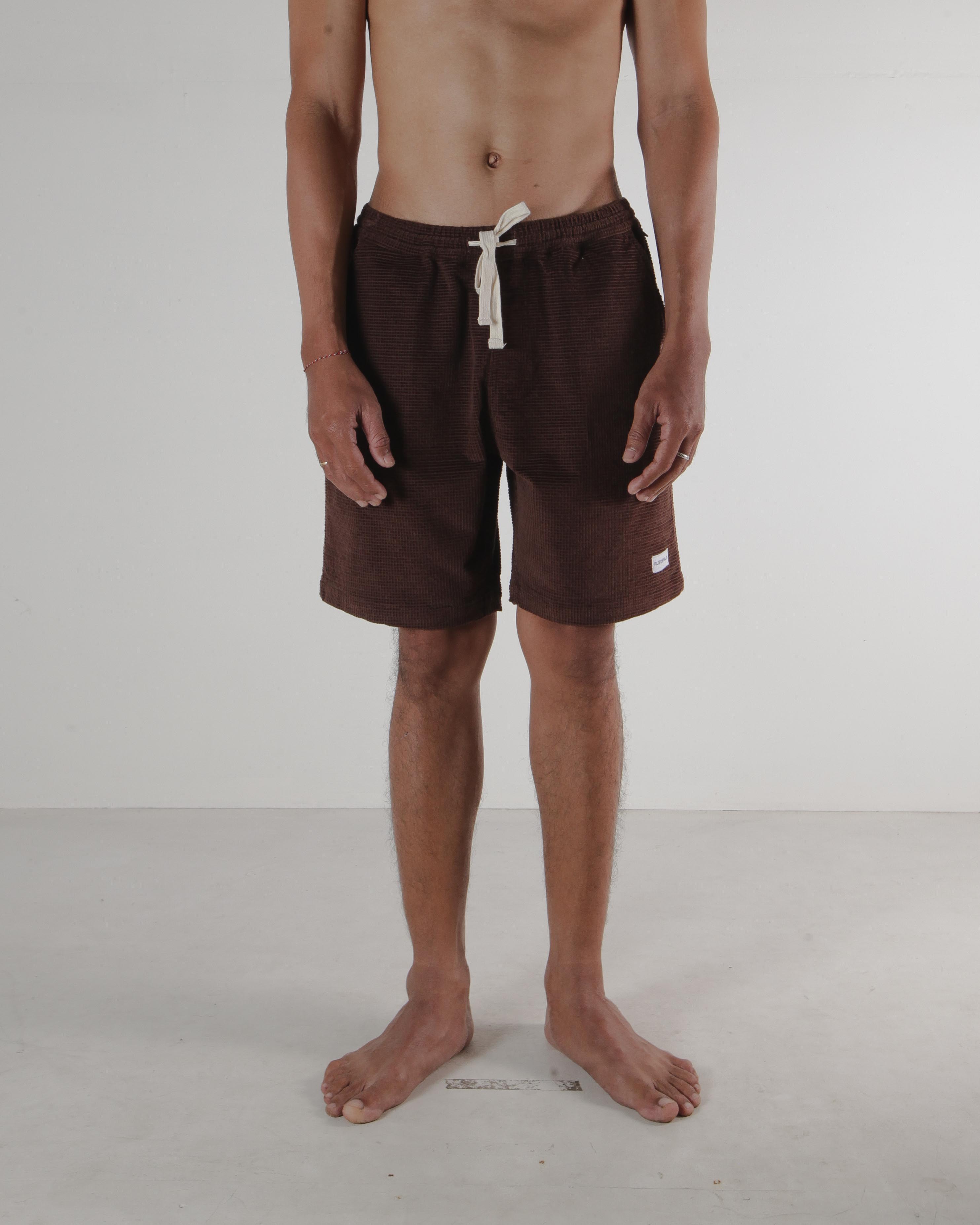 Earth Waffle Cord Short Pants