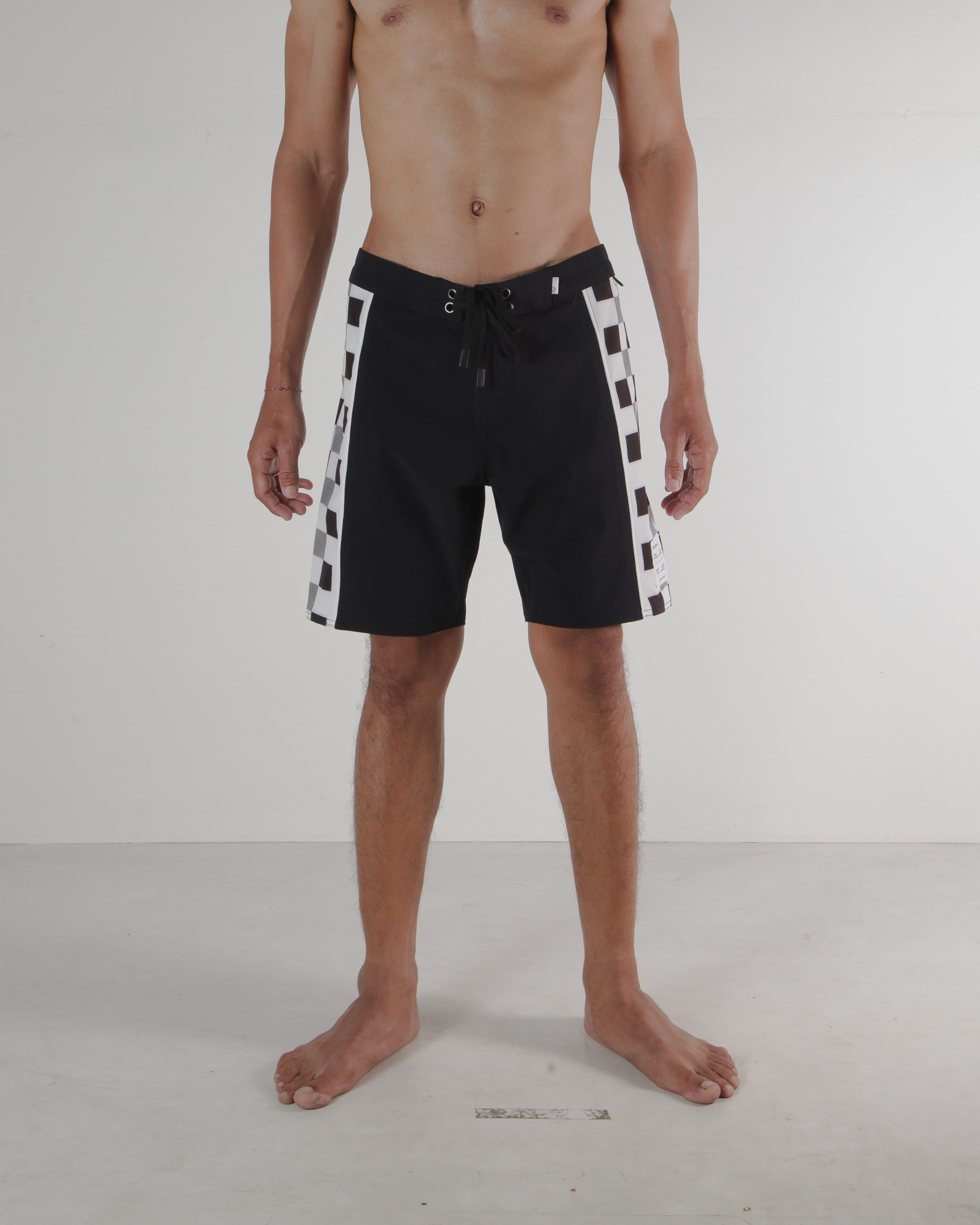 Dark Island Checker Navy Boardshort