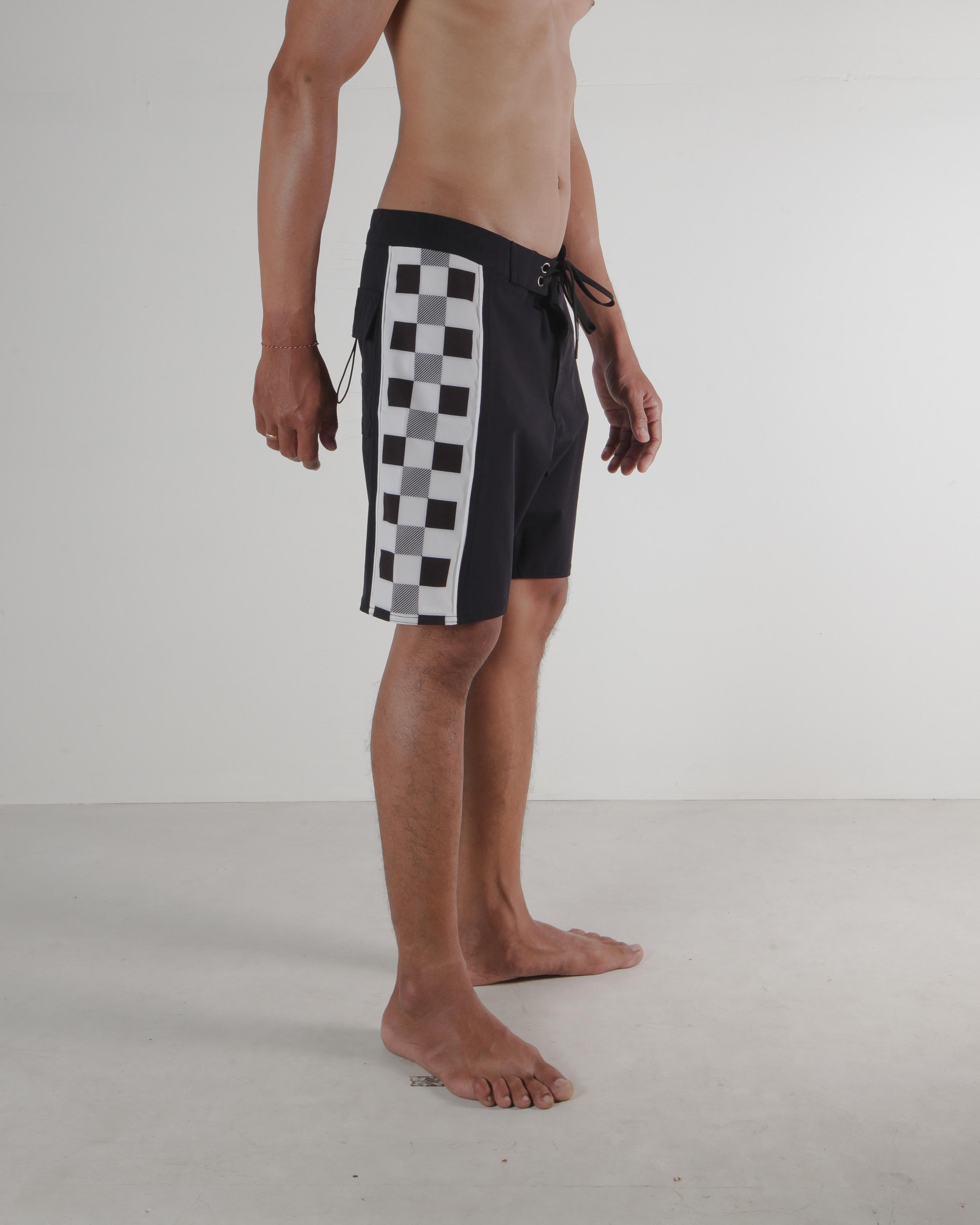 Dark Island Checker Navy Boardshort