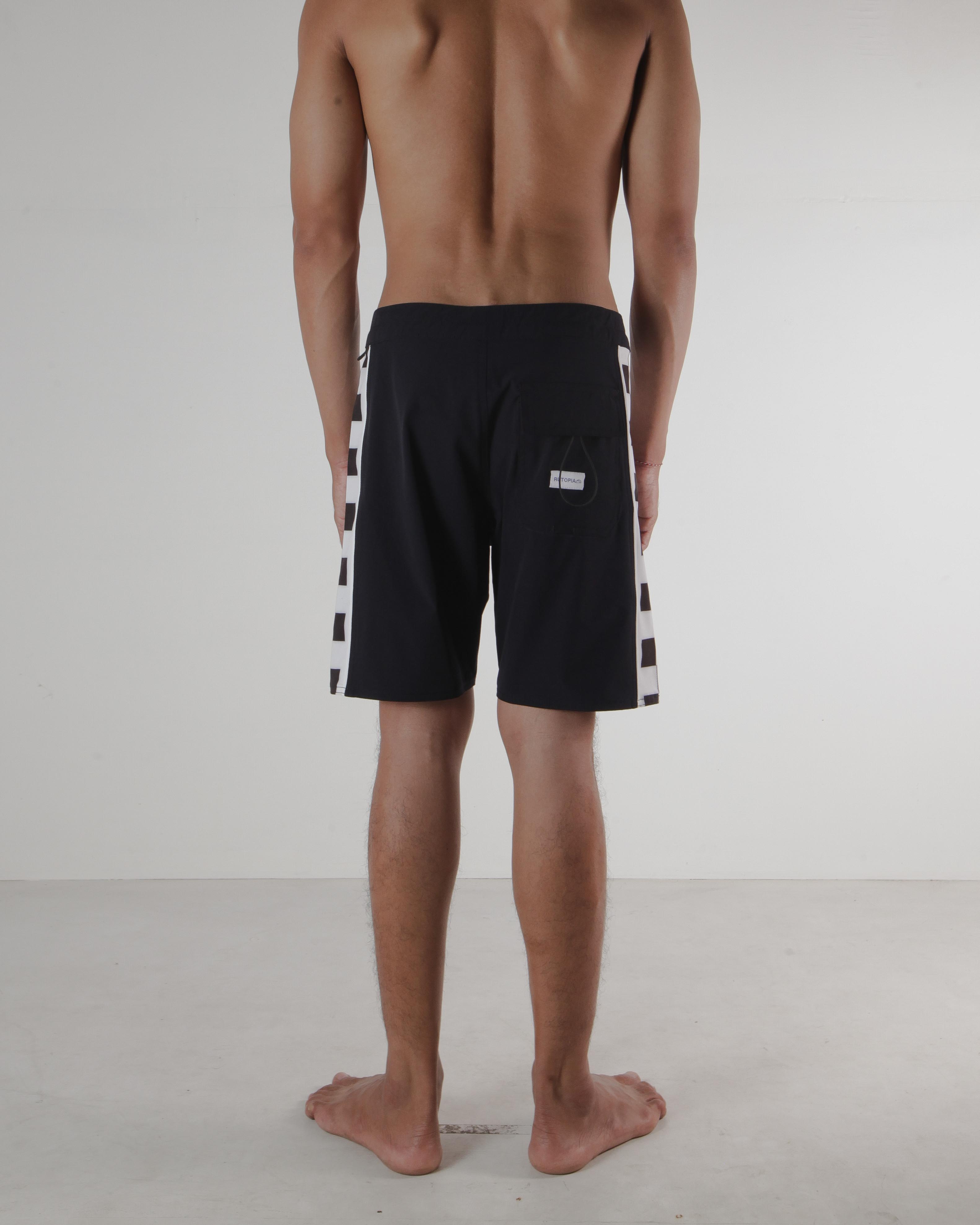 Dark Island Checker Navy Boardshort